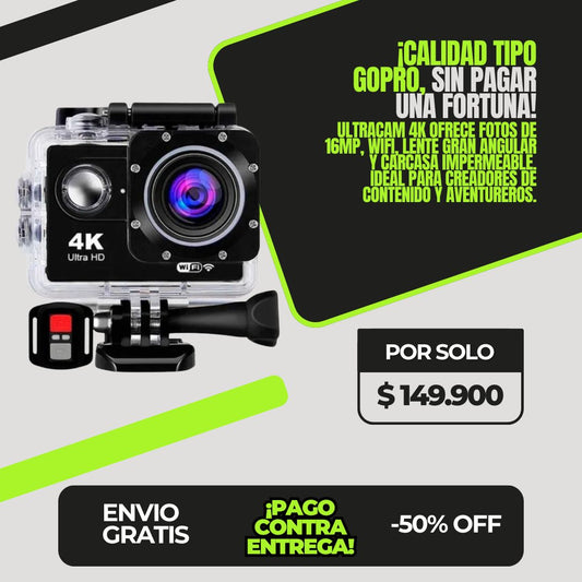 UltraCam 4K | Captura tus Aventuras en Alta Definición